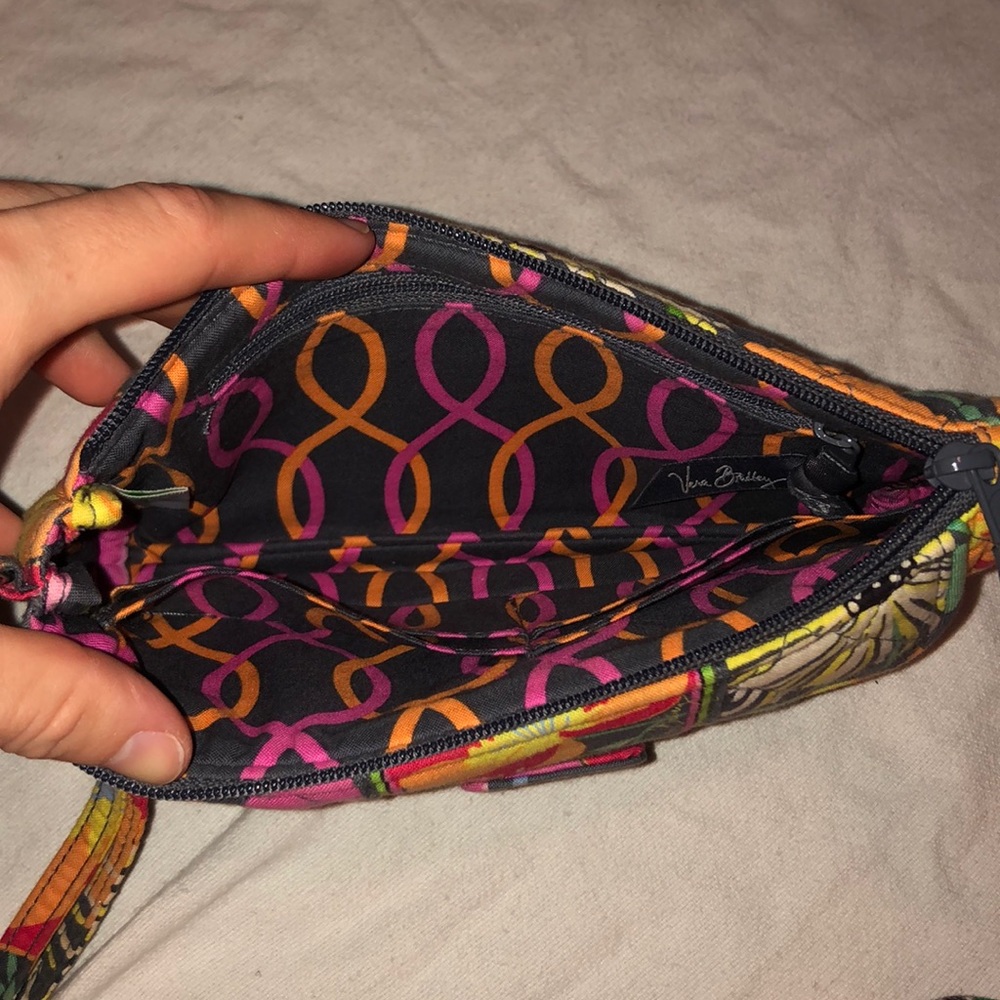 Vera Bradley Jazzy Blooms Push Lock Wristlet - Picture 5 of 5